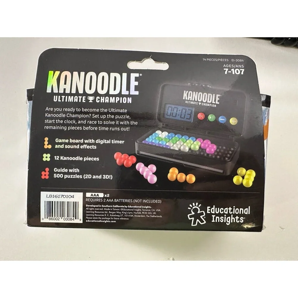 Educational Insights Kanoodle Ultimate Champion Brain Teaser Puzzle with Timer